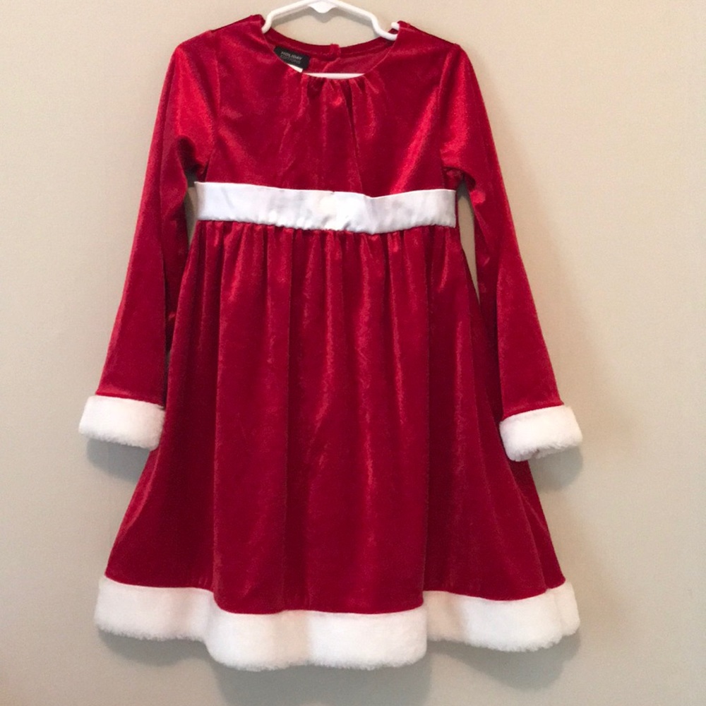 Girls Holiday Edition Size 5T Red Velvet Dress